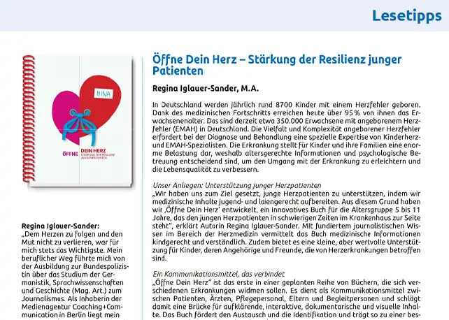 Öffne Dein Herz - Stärkung der Resilienz junger Patienten